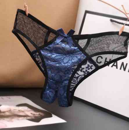 Трусики з вирізом 40 чорно-синій Київ