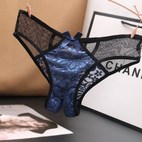 Трусики з вирізом 40 чорно-синій Київ - фото 1