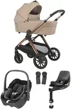 Дитяча коляска Espiro Code Głęboko-Spacerowy 4W1 Z Fotelikiem Maxi-Cosi Pebble 360 I Bazą Familyfix 360 19 Loving Beige Київ - фото 1