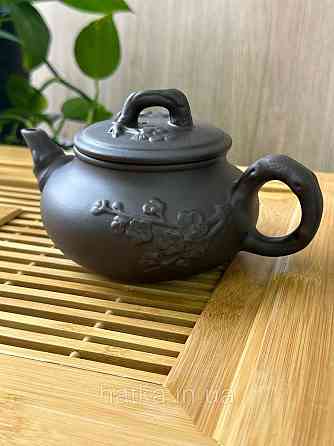 Чайник заварювальний ісинська глина 450 мл "Канзан" темний Т2510-1 Київ