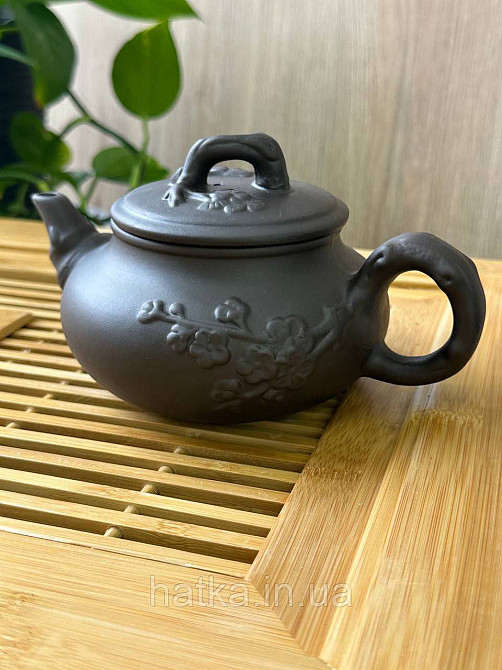 Чайник заварювальний ісинська глина 450 мл "Канзан" темний Т2510-1 Київ - фото 1