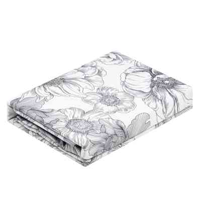 Постельное белье Ardesto Gloria сатин пионы, синий полуторный евро 160х220 (ART1622PD) Винница