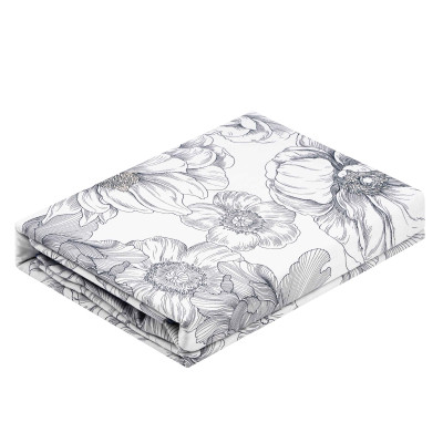 Постельное белье Ardesto Gloria сатин пионы, синий полуторный евро 160х220 (ART1622PD) Винница - изображение 2