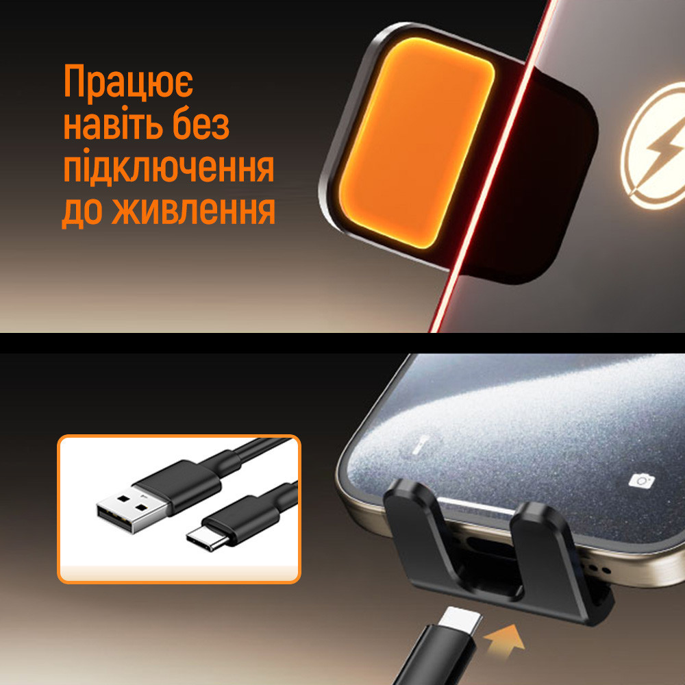 Бездротовий зарядний пристрій ColorWay Ultra-mini 15 W Black (CW-CHAW069Q-BK) ( 22169 ) Харьков - изображение 10