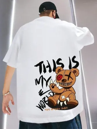 Футболка чоловіча с принтом  46 Біла 2664091090 Дніпро