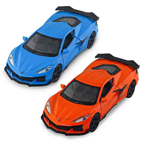 Автомодель - Chevrolet Corvette Z06 2023 (помаранчевий, світло-блакитний) Дніпро