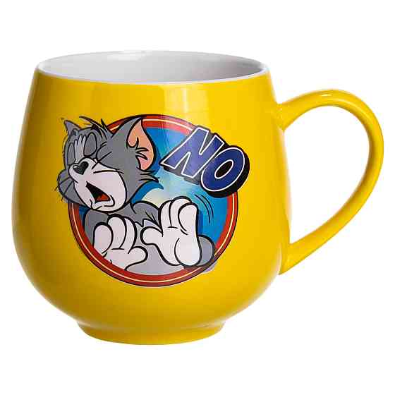 Yiwu Святкова порцелянова чашка "Веселі Герої" 400 мл, Кружка дитяча із порцеляни на подарунок Коломия