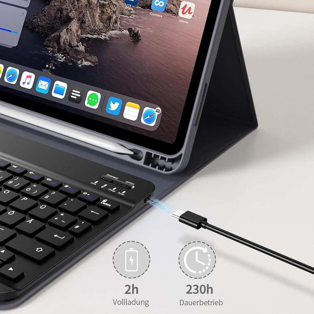 Чохол клавіатура для iPad A16 2025/iPad 10-го покоління (2022) A2696 / A2757 / A2777 Дніпро - фото 4