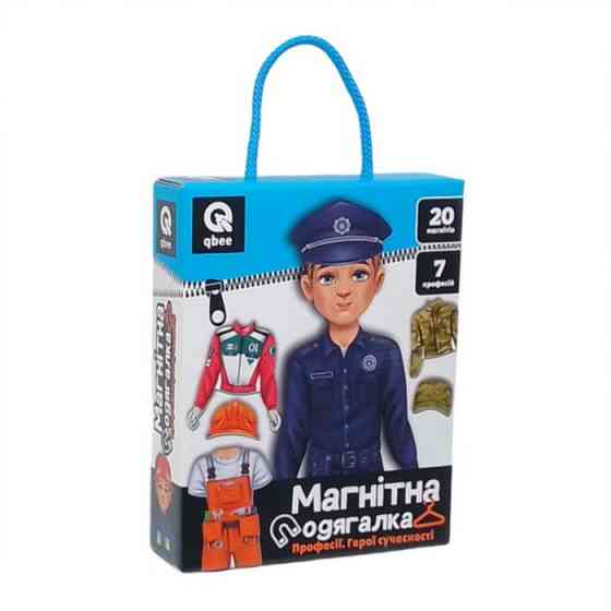 Дитяча магнітна гра "Професії герої сучасності" QB600-004, 20 магнітів 7 професій Вінниця