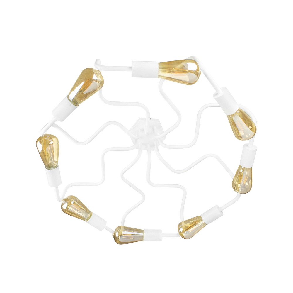 Потолочная люстра паук лофт белая 8 ламп Laminari NL 5526-8 W Одесса - изображение 2