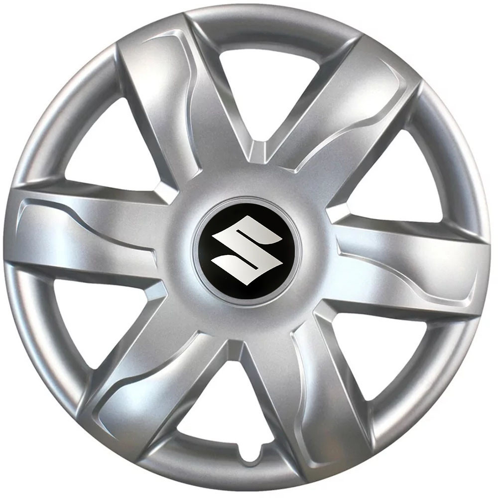 Автомобильные модельные колпаки R15 Suzuki 318 4шт, SJS, серебряные Киев - изображение 1
