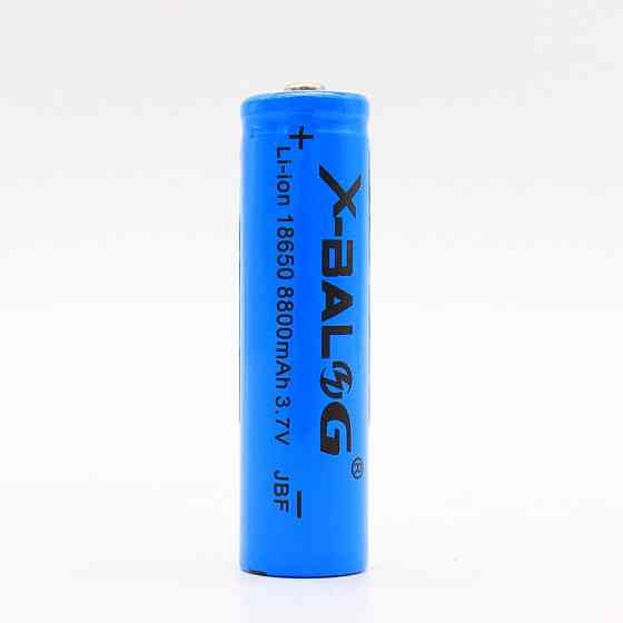 Акумулятор 18650, 8800mAh, 3,7В, Li-ion, X-BALOG / Багаторазова літій-іонна батарея Київ