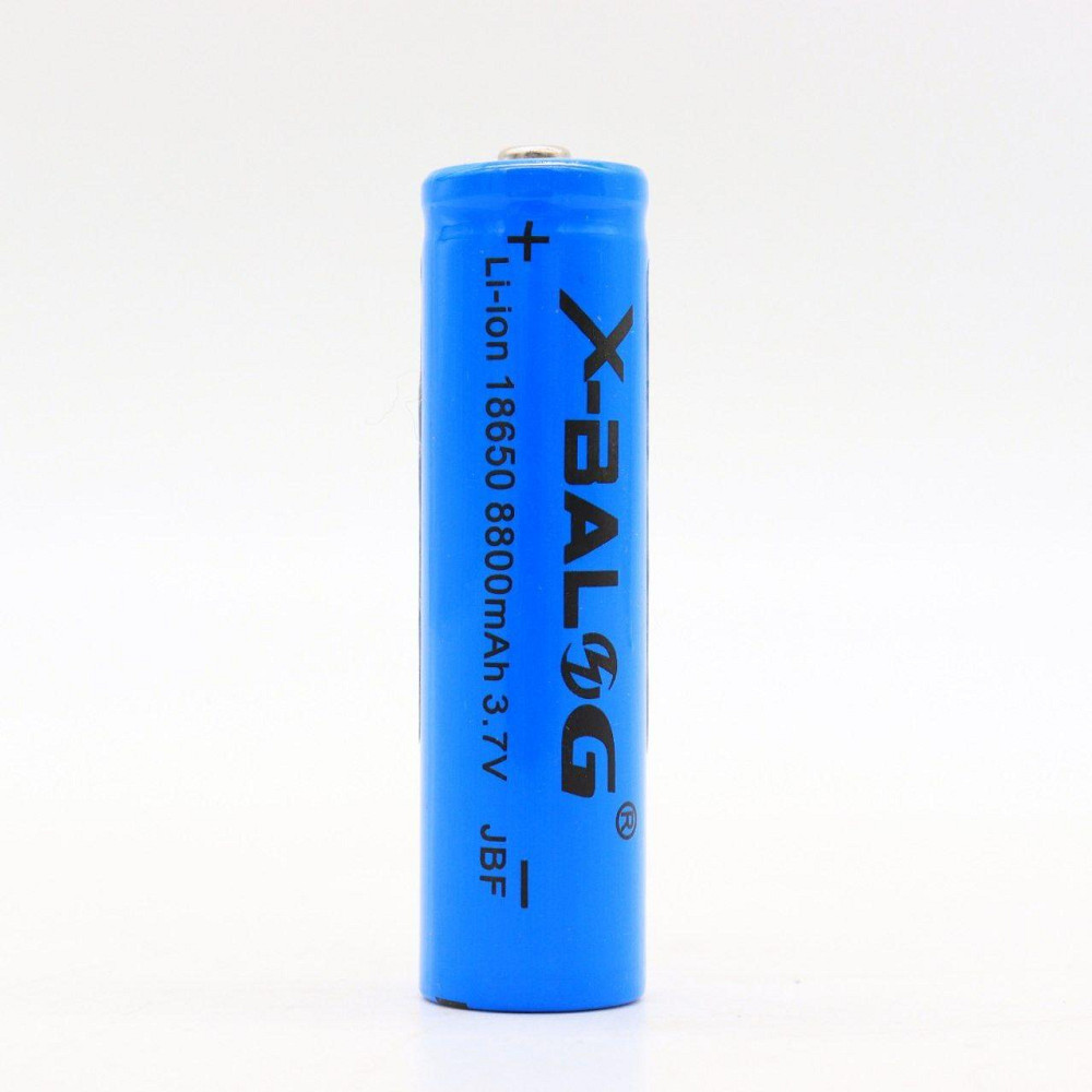 Акумулятор 18650, 8800mAh, 3,7В, Li-ion, X-BALOG / Багаторазова літій-іонна батарея Київ - фото 3