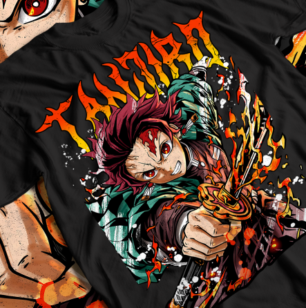 Футболка для хлопчика з аніме принтом Вбивця демонів оверсайз (зріст від 165 до 180) Чорний AnimeJ0745m Дніпро