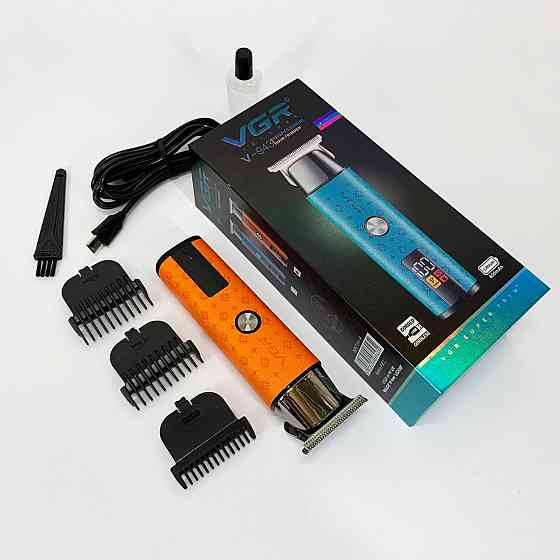 Машинка для стрижки волосся потужна VGR V-943, Електрична машинка з насадкою для бороди WN-27 Івано-Франківськ