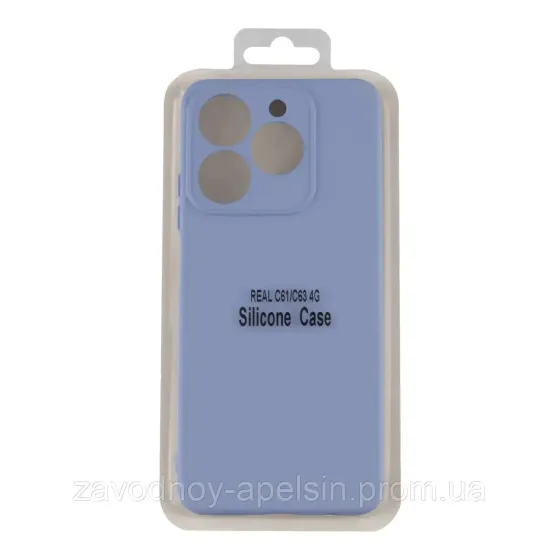 Realme C63 C61 Чехол силиконовый Защита камеры (голубой) Одесса