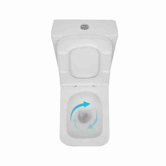Унітаз підлоговий Qtap Crow Eco Ultra Quiet безобідковий із сидінням Soft-close QTCRO27W51030 Київ