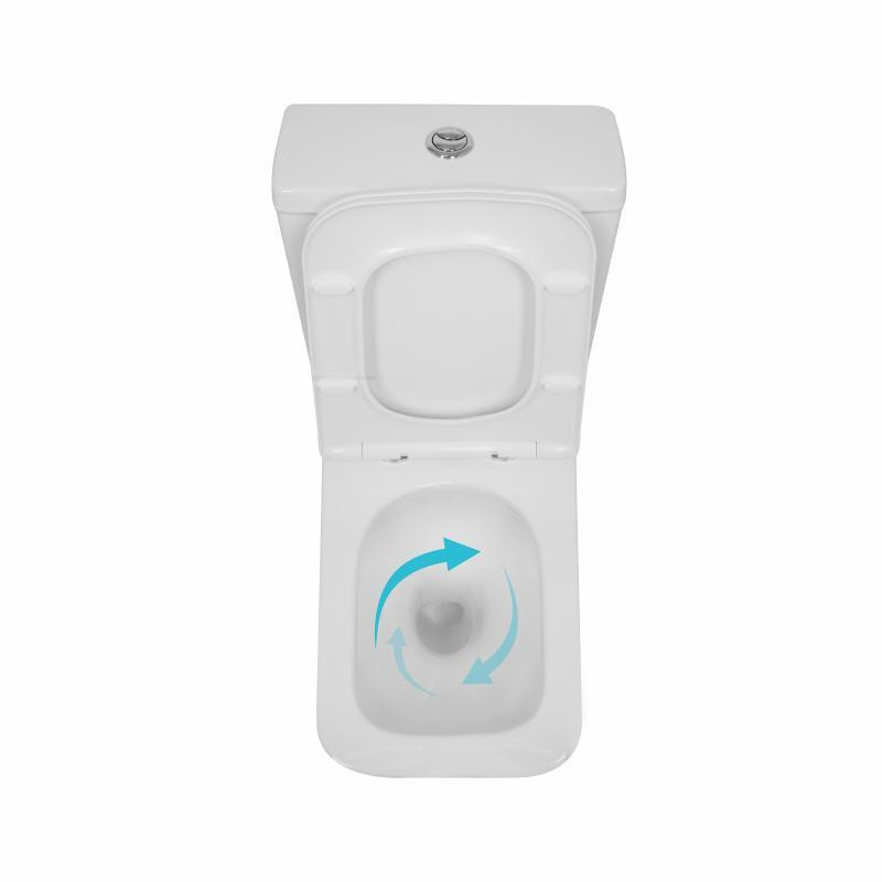 Унитаз напольный Qtap Crow Eco Ultra Quiet безободковый с сиденьем Soft-close QTCRO27W51030 Киев - изображение 6