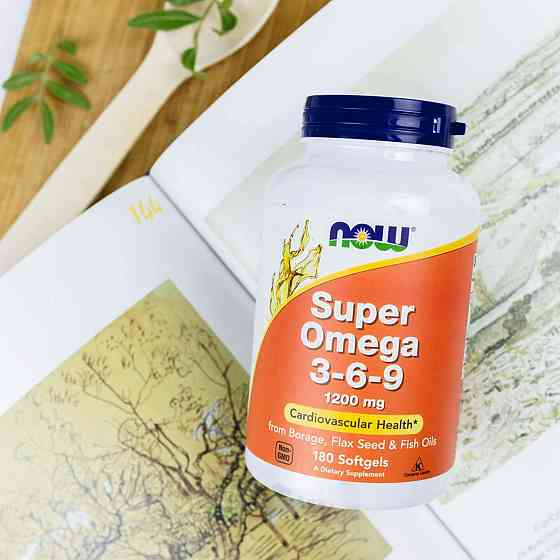 Омега 3-6-9 NOW Super Omega 3-6-9 1200 мг 180 капсул Луцьк