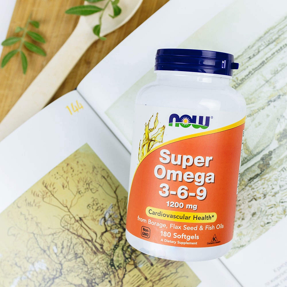 Омега 3-6-9 NOW Super Omega 3-6-9 1200 мг 180 капсул Луцк - изображение 3