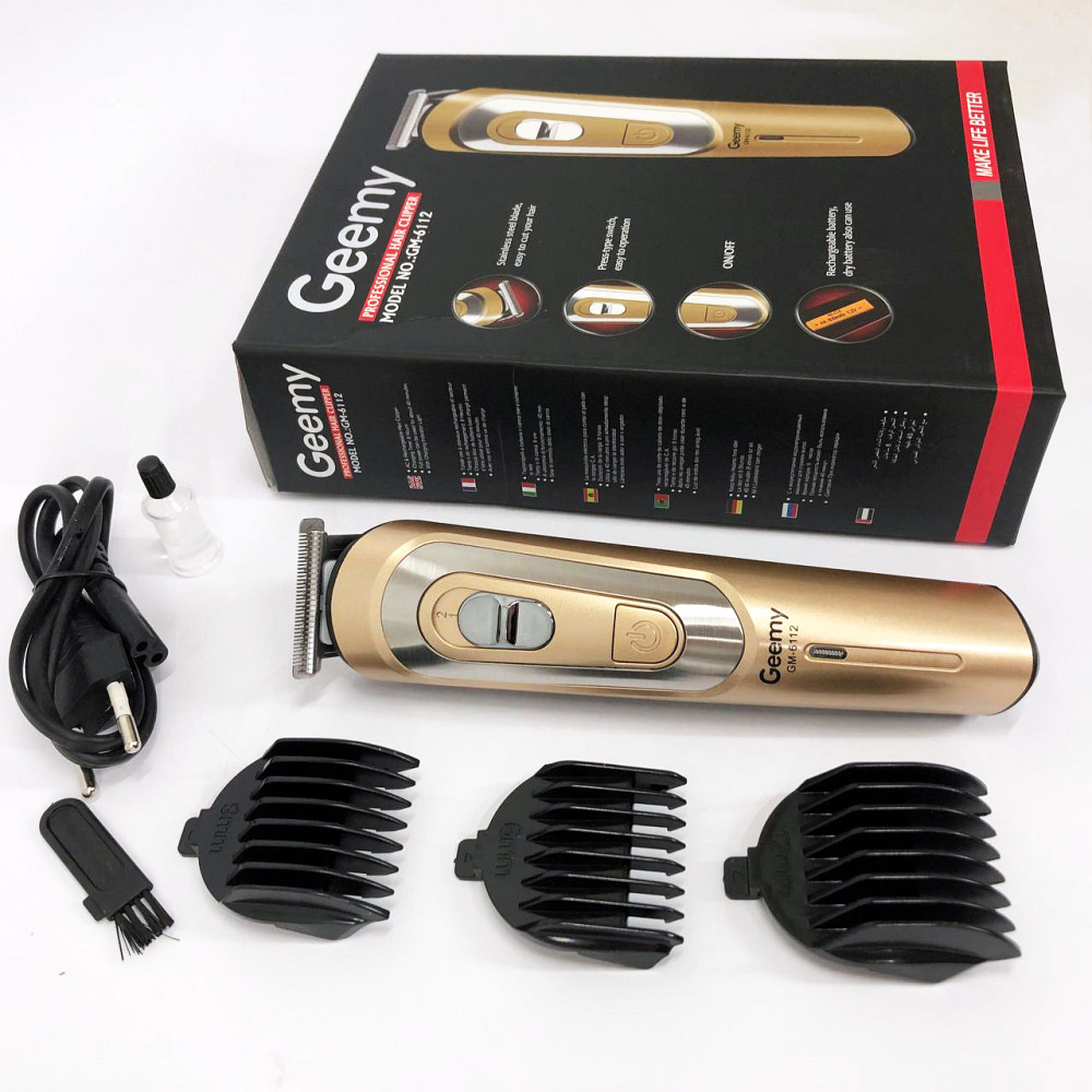 Профи машинка для стрижки волос GEMEI GM-6112, Машинка для стрижки волос домашняя YV-18 Львов - изображение 12