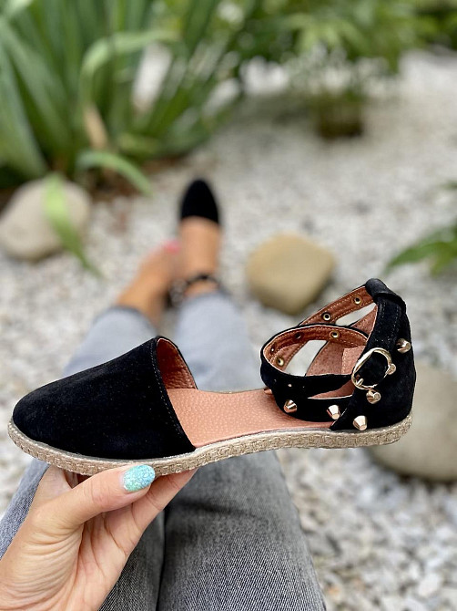 M.KRAFT Босоніжки жіночі M.KRAFT 0592 чорні (літо, замша натуральна) (3513) 37р.38р.39р. 37 Коломия - фото 1