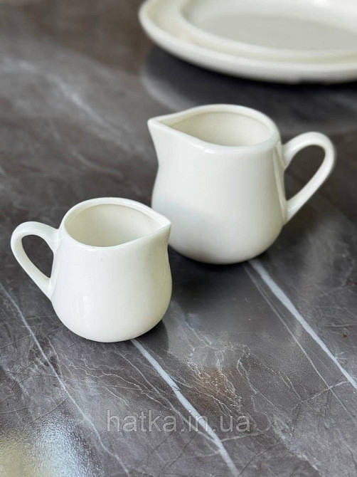 Молочник соусник керамика белый Olens 