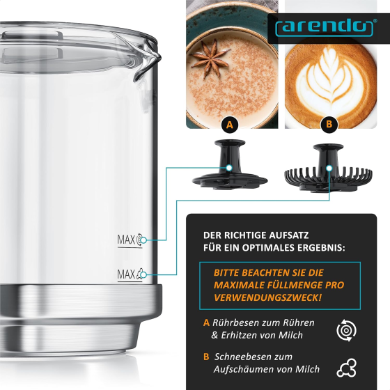 Електричний спінювач молока Milkstar Arendo Луцьк