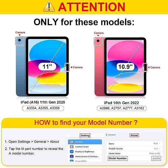 Фирменный чехол клавиатура Fintea для iPad A16 11 поколения 2025/ 10-го поколения (2022) A2696 / A2757 / A2777 держатель карандаша Днепр