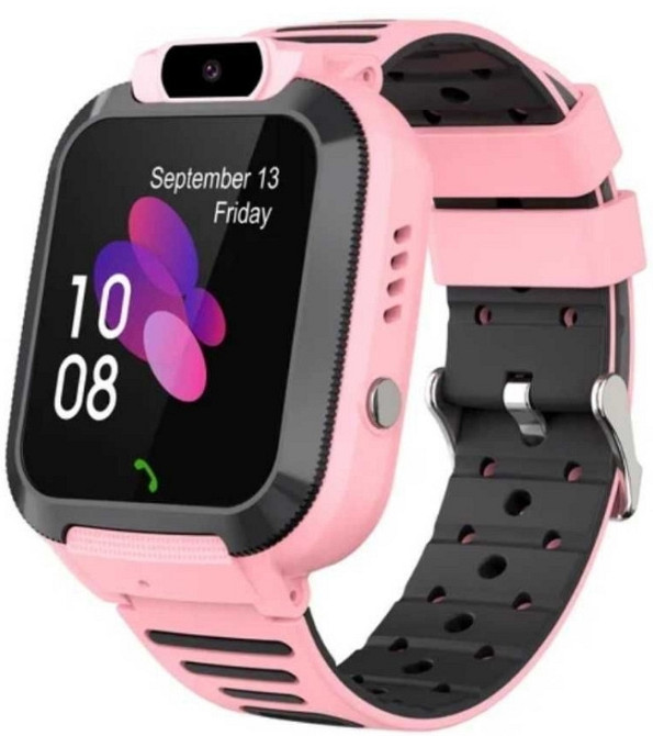 Дитячий смарт годинник Q20 рожевий з підтримкою SIM Київ - фото 5