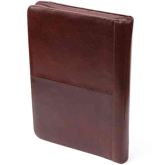 Папка с блокнотом из гладкой натуральной кожи Tony Perotti 20849_1 (1278L moro) Коричневая Киев