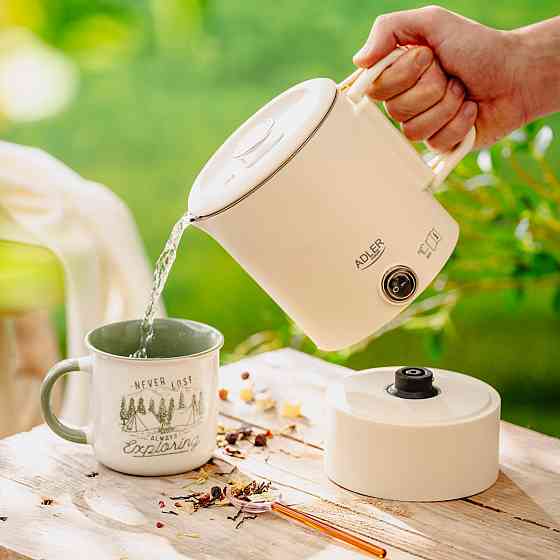 Електрочайник Adler AD 1388b дорожній 650Вт/ 0.8л/ подвійні стінки/ автовимкнення/бежевий Вінниця