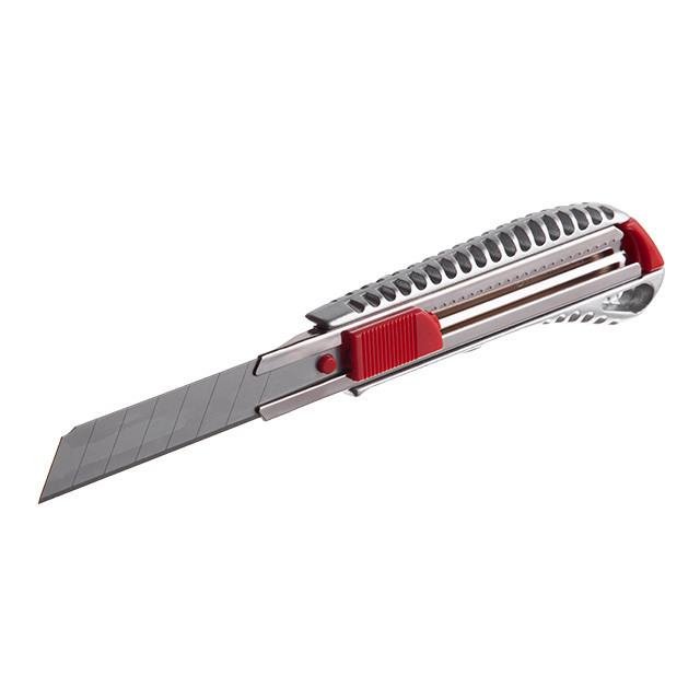 Нож сегментный, 18 мм, металлическая направляющая, противоскользящий корпус INTERTOOL HT-0504 Киев - изображение 2