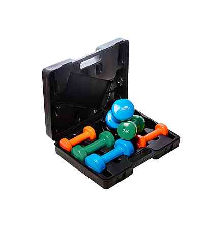 Набір гантелей в кейсі 12 кг. PowerPlay 4118 Fitness Dumbells (2шт.*1кг. 2шт.*2кг. 2шт.*3кг.) Кам'янське