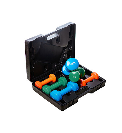 Набір гантелей в кейсі 12 кг. PowerPlay 4118 Fitness Dumbells (2шт.*1кг. 2шт.*2кг. 2шт.*3кг.) Кам'янське - фото 4