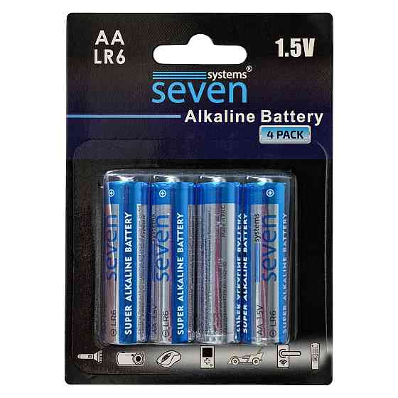 Батарейки SEVEN LR6 AA 1.5V 4 шт Київ