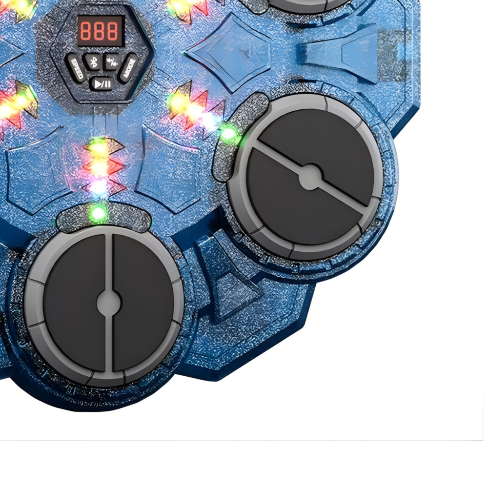 Тренажер для боксу на 6 цілей з рукавичками, дитяча мішень, акумуляторний, музичний, з Bluetooth, колір: прозоро-синій Кам'янець-Подільський - фото 6