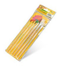 Набір пензликів асорті  6шт "Peppy Pinto" AB-6, шт Київ - фото 1