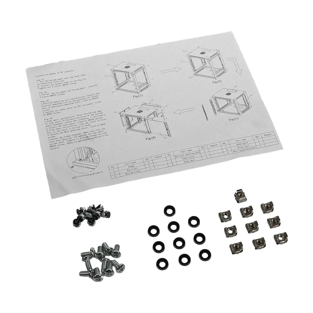 Комутаційна шафа Trinix TRX-12U/600x600x637 Black (25-00089) Киев - изображение 8