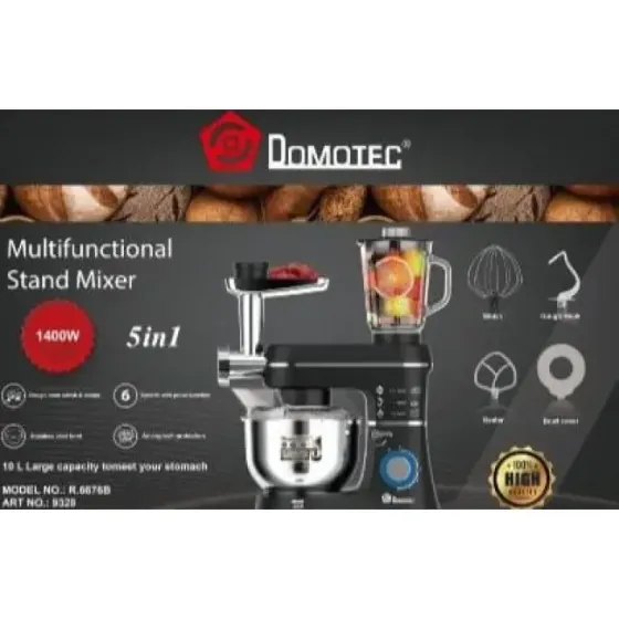 Кухонный комбайн 3 в 1 Domotec R 6676B 10L 5 скоростей, режим реверс, для измельчения, резки и терки Киев
