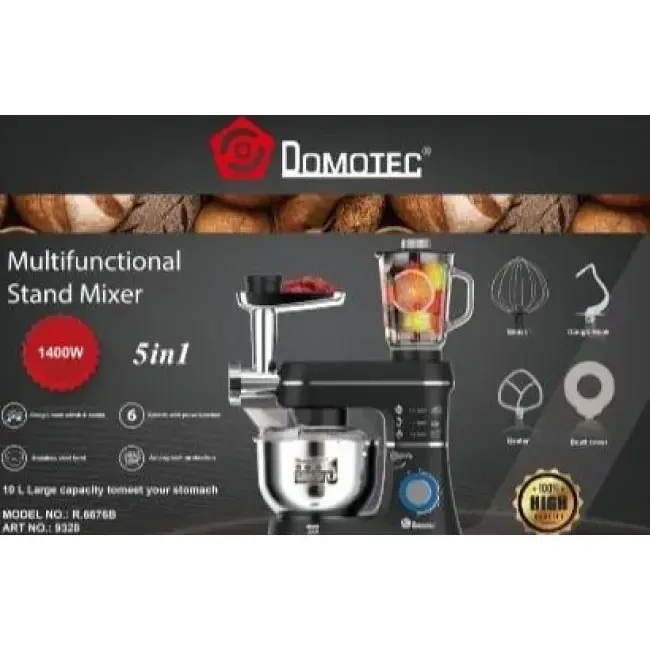 Кухонный комбайн 3 в 1 Domotec R 6676B 10L 5 скоростей, режим реверс, для измельчения, резки и терки Киев - изображение 4