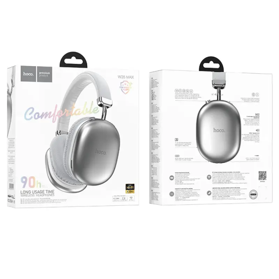 Наушники беспроводные HOCO W35 Max Joy BT headphones Silver 6942007612210 Одесса