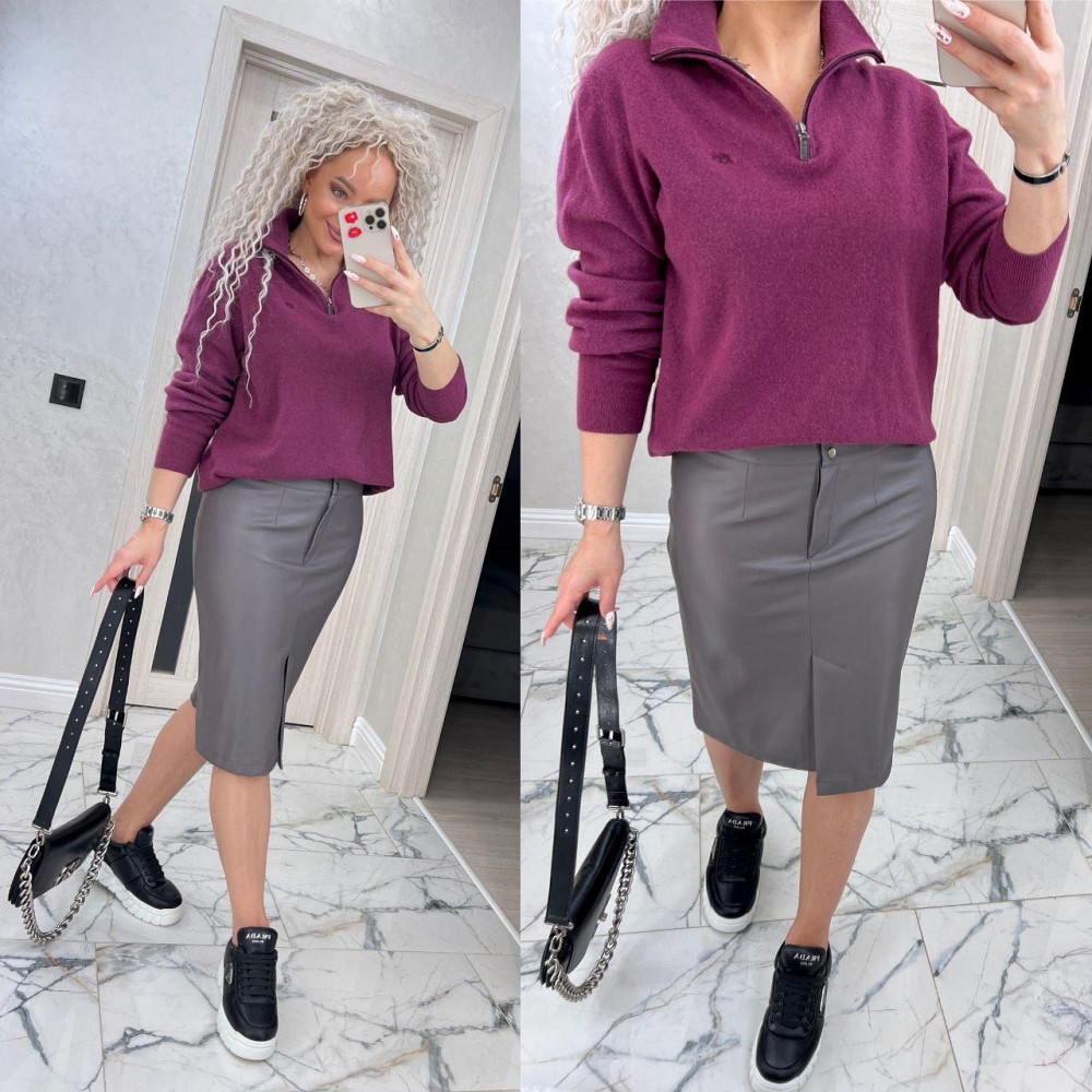 Женская прямая юбка кожаная. 46-56р Киев - изображение 5