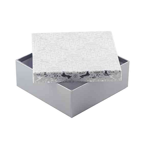 Коробка подарункова "Silver" 18 х 18 х 8 см Рівне