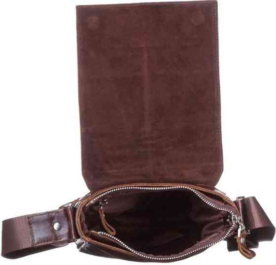 Сумка SHVIGEL 11042 кожаная Коричневая Киев