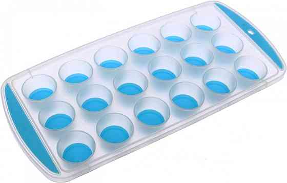 Пластикова форма для льоду Силіконове дно на 18 кубиків Вінниця