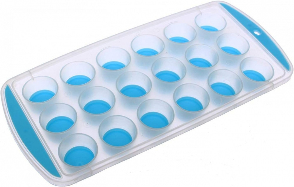 Пластикова форма для льоду Силіконове дно на 18 кубиків Вінниця - фото 1