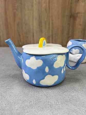 Чайник заварювальний керамічний Olens "Біла хмаринка" 900 мл (функц. 700 мл) 8030-444 Київ