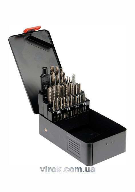 Набір Мітчиків YATO : Ø= M3,М4,М5,М6,М8,М10,М12 мм; кпл. 29 шт. [12] Одеса - фото 1