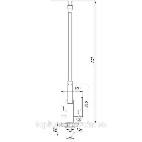 Смеситель для кухни под осмос Globus Lux PIANO GLPN-0900-01 Черновцы
